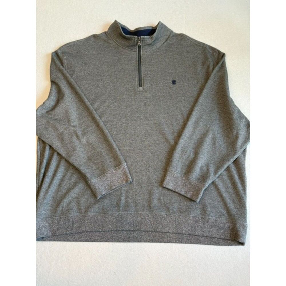 Izod Advantage Performance Stretch Mens Quarter Zip Pullover Gray 4XL NWOT